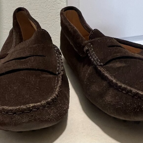 TOD’S Brown Suede Gommino Driving Shoes  Size 39 Made in Italy - Picture 2 of 13